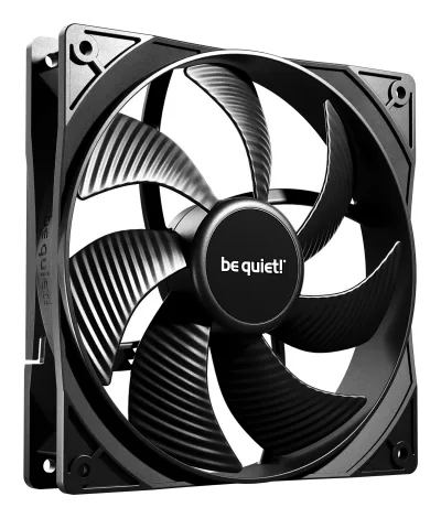 Ventilator be quiet! "PURE WINGS 3"140mm 1200 rpm, Rifle bearing, 4-pin PWM, , "BL108" (timbru verde 0.18 lei)