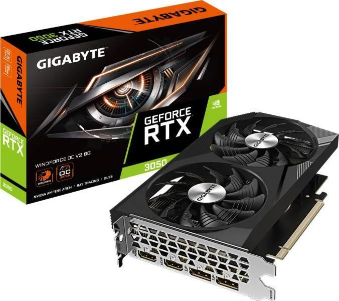 Placa video Gigabyte GeForce RTX 3050, 8GB GDDR6, PCI Express 4.0, 128bit