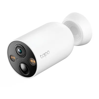 CAMERA IP Exterior cu acumulator TP-LINK,  IP66, dist. IR 15 m, tip lentila fixa 3.15 mm, 3 Mpx rezolutie 2K, wireless, microfon, carcasa plastic, necesita HUB, "Tapo C425" (timbru verde 0.8 lei)