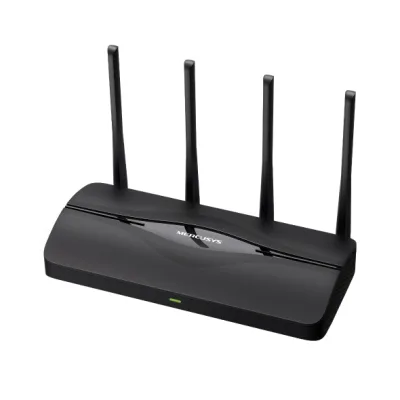 ROUTER Mercusys wireless, BE3600 viteze Wi-Fi 7 Dual Band de pana la 3600 Mbps ,1× 2.5 Gbps WAN + 1× 2.5 Gbps LAN + 2× 1 Gbps LAN, 4 antene, "MR27BE" (timbru verde 0.8 lei)