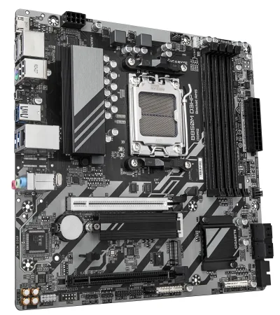 Placa de baza GIGABYTE B850M D3HP, AM5, DDR5, mATX, Gri/Negru "B850M D3HP"