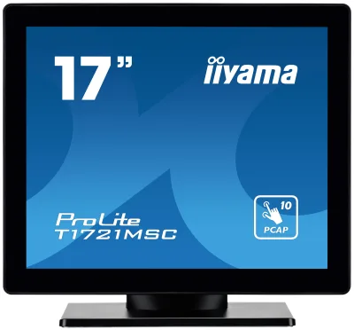 Monitor LED Touchscreen Iiyama ProLite T1721MSC-B2, 17inch, 1280x1024, 5ms, Black "T1721MSC-B2" (timbru verde 7 lei)
