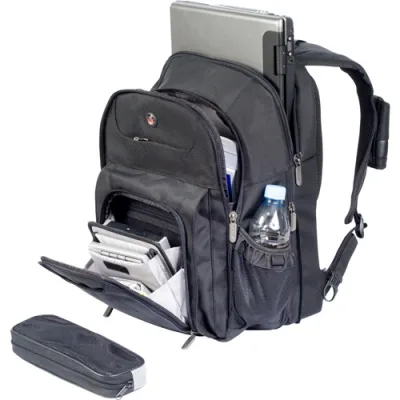 CUCT02BEU Corporate Traveller Backpack 15.4" Black 1680D Ballistic Nylon, "CUCT02BEU"
