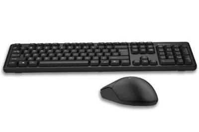 Kit Wireless tastatura si mouse A4TECH GK-3+G3-330N, taste numerice, negru