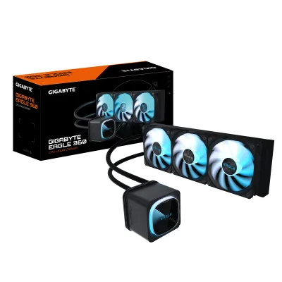 Cooler Lichid GIGABYTE EAGLE 360, Racire cu lichid, AIO 360mm, RGB, Intel/ AMD, Negru "GP-GIGABYTE EAGLE 360" (timbru verde 2 lei)