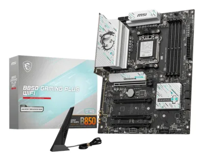 MSI B850 GAMING PLUS WIFI, ATX, Socket AM5, 4x DDR5, 4x PCIe 3.0 x16 slot, 3x M.2 slot, 4x USB 2.0, 1x USB 5Gbps, 1x USB 10Gbps, 2x USB 10Gbps Type-C, DP, 7.1 HD Audio, "B850_GAMING_PLUS_WIFI"