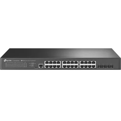 "JetStream™ 24-Port 2.5GBASE-T L2+ Managed Switch with 4 10GE SFP+ Slots PORT: 24× 2.5G RJ45 Ports, 4× 10G SFP+ Slots, RJ45/Micro-USB Console Port SPEC: 1U 19-inch Rack-mountable Steel Case FEATURE: Integration with JetStream™ SDN Controller, Static