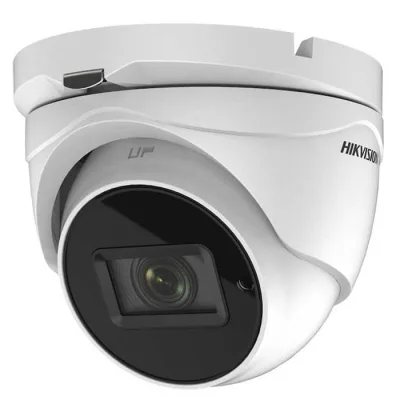 Camera supraveghere Hikvision TURRET DS-2CE76H0T-ITMFS(2.8mm); 5 MP;  Audio over coaxial cable, microfon audio incorporat; 5 MP CMOS; rezolutie: 2560 (H) × 1944 (V)@20FPS; iluminare: 0.01 Lux@(F1.2, AGC ON), 0 Lux with IR; lentila: 2.8mm, distanta IR:
