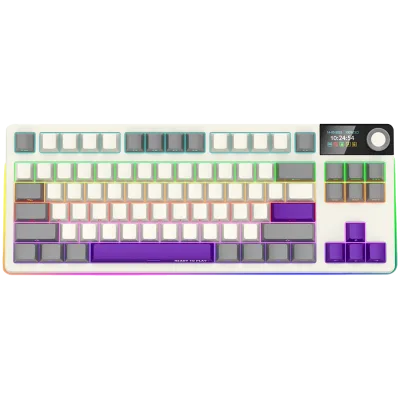 LORGAR KBP70TKLW, Wireless TKL Mechanical Gaming Keyboard Pro, Beige, EN layout "LRG-KBP70TKLW-RT-US" (timbru verde 0.8 lei)