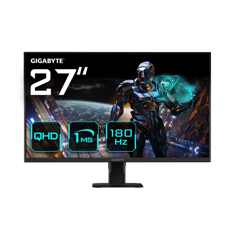 Monitor Gaming Gigabyte GS27QA, 27", 2560 x 1440 pixeli, Black, 3 ani Garantie