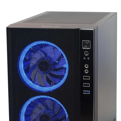Carcasa SPACER SPCS-GC-RAINBOW, RGB, Mid Tower, Black