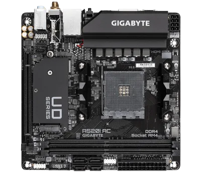 Placa de baza Gigabyte A520I AC, Socket AM4, DDR4, Micro-ATX