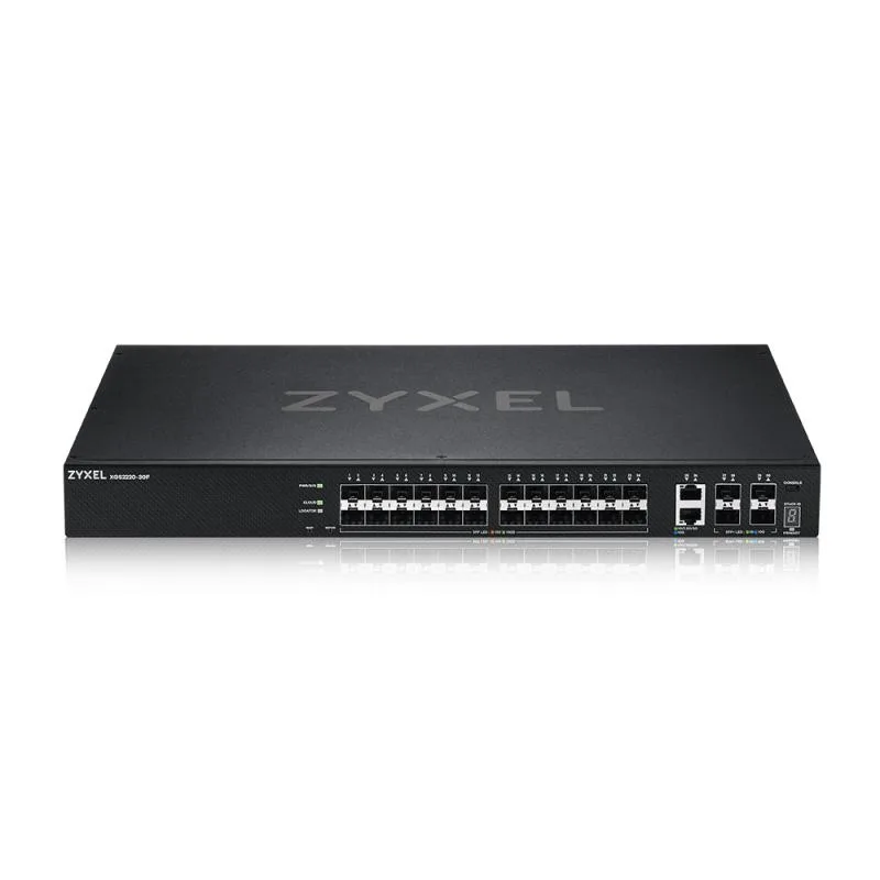 XGS2220-30F, L3 Access Switch, 24x1G SFP, 2x10mG RJ45, 4x10G SFP+ Uplink, incl. 1 yr NebulaFlex Pro