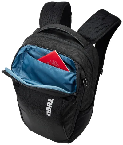 RUCSAC THULE , pt. notebook de max. 15.6 - 17 inch, 23 l, 1 compartiment, buzunar frontal x 3 | buzunar lateral x 2, waterproof, poliester, negru, Accent 3205381