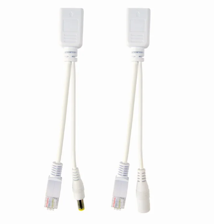 Kit adaptor pasiv POE, cablu injector RJ45 + alimentare RJ45, white, Gembird "PP12-POE-0.15M-W" (timbru verde 0.8 lei)
