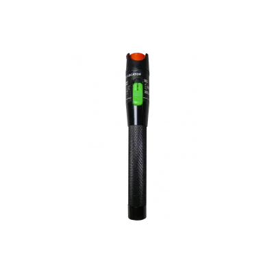 Detector defectiune fibra optica (Visual Fault Locator) tip lanterna, MM si SM, unda 650nm, putere 30mW, lumina rosie, distanta 18 - 20km, fara baterii - Emtex "LW-FOTR-30"