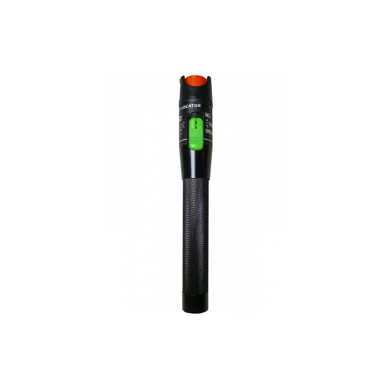 Detector defectiune fibra optica (Visual Fault Locator) tip lanterna, MM si SM, unda 650nm, putere 30mW, lumina rosie, distanta 18 - 20km, fara baterii - Emtex "LW-FOTR-30"
