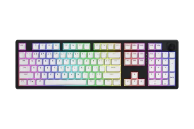 Tastatura Mecanica Gaming HATOR Skyfall Wireless 100, RGB, Wireless, Alb-Negru