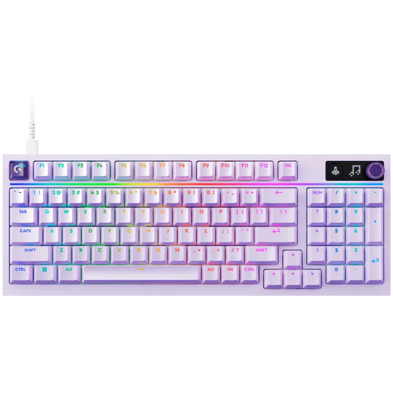 LOGITECH G316 X 98 Wired Gaming Keyboard - LILAC - US INTL - USB - EMEA28i - 935 - TACTILE"920-014257" (timbru verde 0.8 lei)