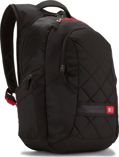 RUCSAC CASE LOGIC, pt. notebook de max. 16 inch, 1 compartiment, buzunar frontal x 2 | buzunar lateral x 2, waterproof, poliester, negru, 3201268 "DLBP-116 BLACK"