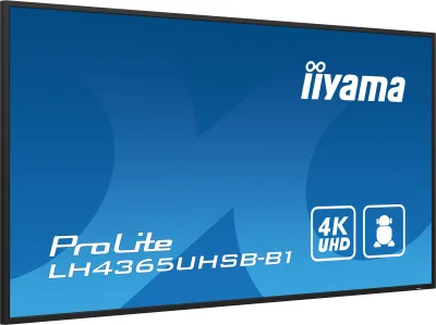 Ecran Profesional IPS LED iiyama ProLite 42.5" LH4365UHSB-B1, UHD (3840 x 2160), HDMI, DisplayPort, Boxe (Negru) "LH4365UHSB-B1" (timbru verde 7 lei)