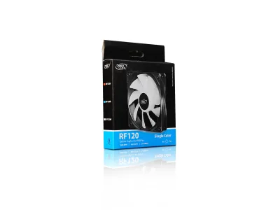 VENTILATOR DEEPCOOL PC RF120W, 120x120x25 mm, 4 white LED, Hydro Bearing, "DP-FLED-RF120-WH"