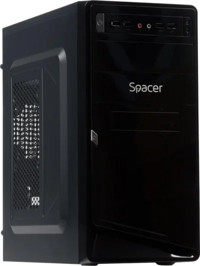 Carcasa SPACER SPC-MOON, Mid Tower, Black
