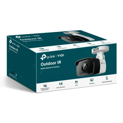 Camera IP Bullet TP-Link VIGI C320I(4mm), 2MP, Lentila 4mm, IR 30ml, rezolutie video 2304 × 1296, +/H.265/H.264+/H.264,