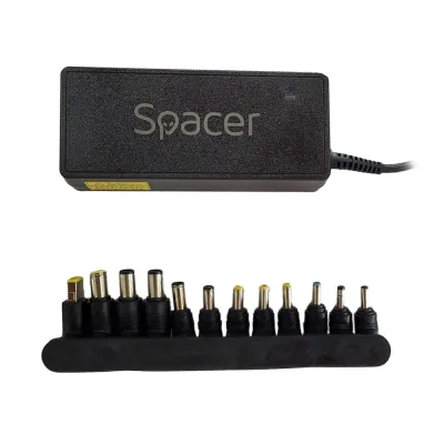 Incarcator Laptop SPACER SPNA-UNIV-12, 90W, Negru, 2 ani Garantie