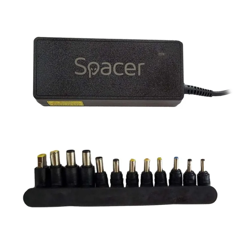 Incarcator Laptop SPACER SPNA-UNIV-12, 90W, Negru, 2 ani Garantie