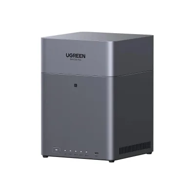 NAS Ugreen "DH4300Plus Bundle", CPU RK3588C 2.0GHz ARM, RAM DDR4 8Gb, SATA 30Tx4, LAN 2.5Gbx1, 1xUSB 3, 1xTypeC, HDMI 2.0 4K, "85660" (timbru verde 7 lei) - 6941876286607