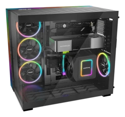CARCASA be quiet "LIGHT BASE 900 DX", full tower, gaming, fara sursa, suporta 10xfan, USB Type-C x 1, USBx2, audio+mic, 8 sloturi expansiune, negru, "BGW69"