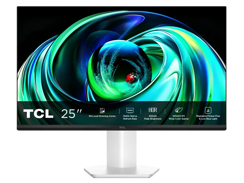 Monitor Gaming TCL 25G54, 24.5", 1920 x 1080 pixeli, White, 2 ani Garantie