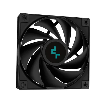 COOLER DeepCool "LS720S Zero Dark",lichid, skt. Intel LGA1700/1200/115x,AMD AM5/AM4,radiator aluminiu,3100 rpm,3x120mm,500-2500 rpm,4-pin PWM, LED alb, negru "R-LS720-BKNNMM-G-1" (timbru verde 2 lei)