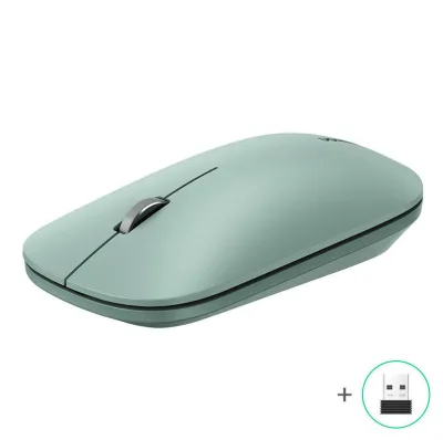 MOUSE Ugreen, "MU001" PC sau NB, wireless 2.4GHz, optic, 3/1 butoane/scroll, 4000 dpi, verde "90374" (timbru verde 0.18 lei) - 6957303893744