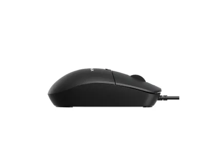 Kit Serioux cu fir, Tastatura: interfata USB, 104 taste, material ABS, US layout, lungime cablu 1.5m PVC,  dimensiuni 440*159*25mm, negru, Mouse: interfata USB, 4 butoane, polling rate 125 Hz, rezolutie DPI 1000, lungime cablu 1.5m PVC, dimensiuni