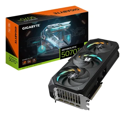 Placa video GIGABYTE GeForce RTX 5070 Ti GAMING OC 16G Graphics Card - 16GB GDDR7, 256bit, PCI-E 5.0, 2588 MHz Core Clock, 3 x DP 2.1a, 1 x... "GV-N507TGAMING OC-16GD"