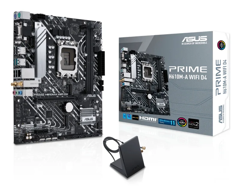 Placa de baza Asus Prime H610M-A, WIFI IntelH610, ATX DDR4, WIFI 5 "PRIME H610M-A WF D4"