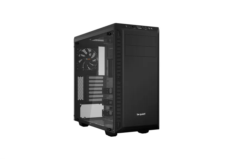 CARCASA be quiet! "PURE BASE 600", Middle Tower, ATX, fara sursa, 2xfan, USB 3.2 gen 1 x 2, audio+mic, PSU shroud, 7 sloturi expansiune, iluminare , argintiu, "BGW21" (timbru verde 0.24lei)