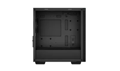 CARCASA DEEPCOOL CH370, Micro ATX, fara sursa, sticla securizata, 1 x 120mm fan, USB 3.0 x 2, Jack 3.5mm x 1, black, "R-CH370-BKNAM1-G-1" (timbru verde 0.08 lei)