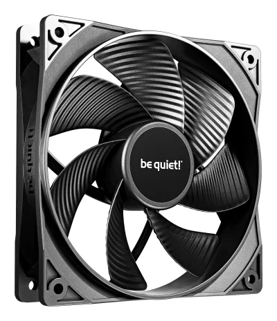 Set 3 ventilatoare be quiet "PURE WINGS 3 reverse", 120mm, 1500 RPM max, Rifle Bearing, 80 cfm, 4pin PWM, negru, "BL137" (timbru verde 0.54lei) -
