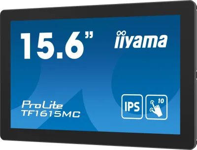 Monitor cu ecran tactil, Iiyama ProLite TF1615MC-B1, FHD, IPS /VGA HDMI DP/IP65, 16", Negru "TF1615MC-B1" (timbru verde 7 lei)