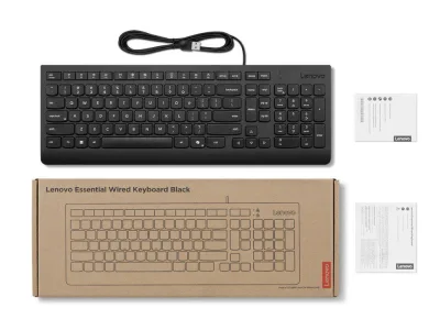 Lenovo Essential Wired Keyboard (Black)