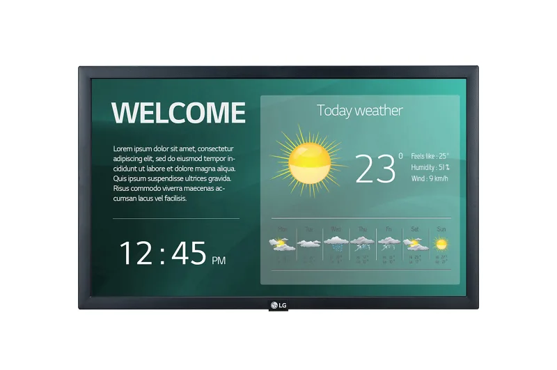 MONITOARE LG - signage DISPLAY LCD 22" "22SM3G-B" (timbru verde 15 lei)