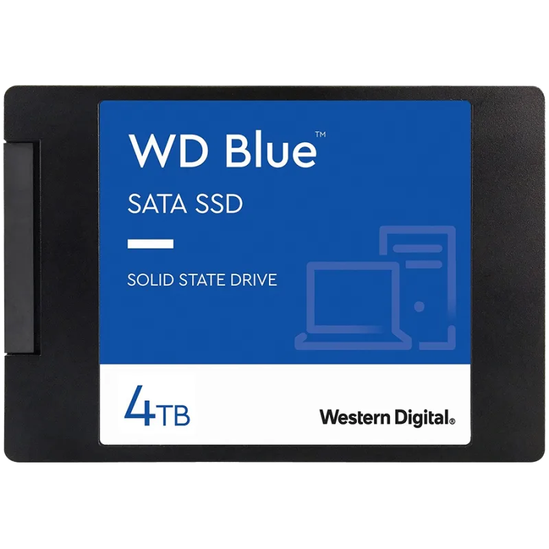 SSD WD Blue SA510 4TB SATA, 2.5", 7mm, Read/Write: 560/520 MBps, IOPS 87K/83K, TBW: 600 "WDS400T3B0A-00C7K0"