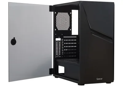Carcasa SPACER SPGC-THUNDER, RGB, Mid Tower, Black