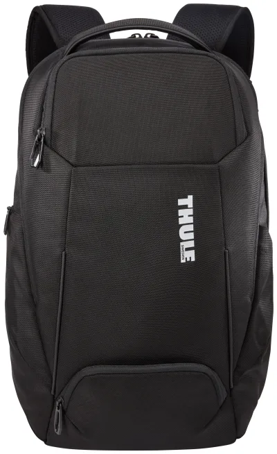 RUCSAC THULE pt. notebook de max. 15.6 inch, 26 l, 1 compartiment, buzunar frontal x 3 | buzunar lateral x 2, waterproof, poliester, negru, Accent 3205384