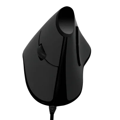 MOUSE Logilink, PC sau NB, cu fir, USB, optic, 1000 dpi, butoane/scroll 5/1, ergonomic, negru, "ID0158" (timbru verde 0.18 lei)