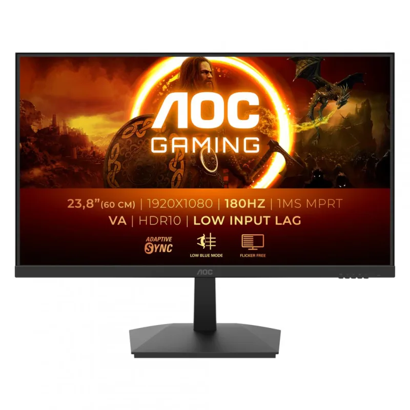 Monitor Gaming AOC 24G15N2, 23.8", 1920 x 1080 pixeli, Black, 3 ani Garantie