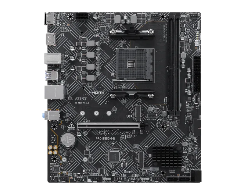 Placa de baza MSI PRO B550M-B, Socket AM4, DDR4, Negru "PRO B550M-B"